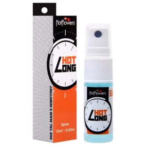 HOT LONG RETARDADOR MASCULINO SPRAY 12ML HOT FLOWERS- HC304