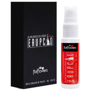 ERUPÇÃO GEL INTENSO CALOR E VIBRÇÃO 15g HOT FLOWERS - HC596