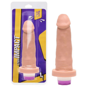 PRÓTESE C/VIBRO  INTERNO 15X4CM PAU BRASIL