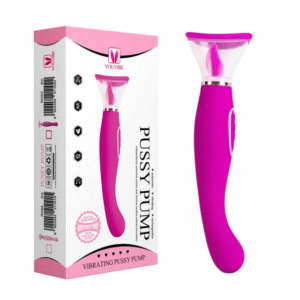 PUSSY PUMP VIBRADOR PONTO G SUGADOR DE CLITÓRIS COM LÍNGUA C/6 VIBRAÇÕES-VB135