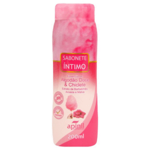 SABONETE ÍNTIMO CORPORAL ALGODÃO DOCE E CHICLETE APINIL 200ML