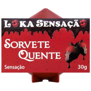 VELA COMESTÍVEL SORVETE QUENTE 25G LOKA SENSAÇÃO