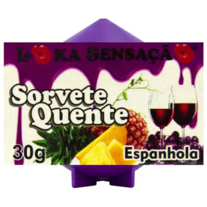 VELA COMESTÍVEL SORVETE QUENTE 25G LOKA SENSAÇÃO