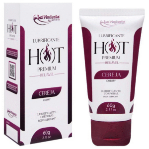 HOT PREMIUM BEIJÁVEL LUBRIFICANTE CEREJA- LA PIMIENTA