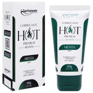 HOT PREMIUM BEIJÁVEL LUBRIFICANTE MENTA- LA PIMIENTA