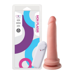PRÓTESE VIBRADOR EXTERNO VENTOSA 16,5X 3,5CM SOULSEX